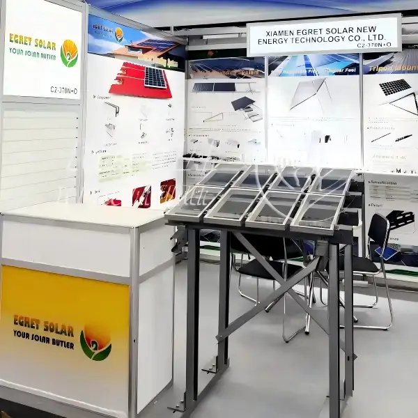 स्मार्टर ई युरोप 2026 मध्ये एग्रेट सोअर कसे दिसले ?एग्रेट सोलर माउंटिंग ब्रॅकेटने प्रभावित