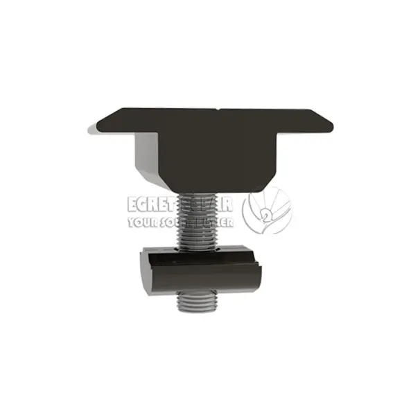 Solar 30 Mm 35 Mm Black Mid Clamp Solar 30 Mm 35 Mm Black Mid Clamp
